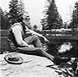 John Muir seated